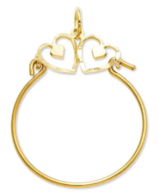 14k Gold Charm Holder