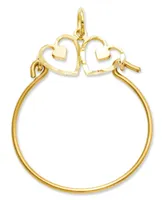 14k Gold Charm Holder