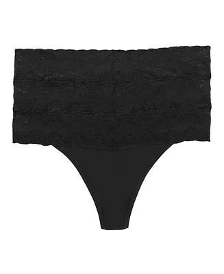 Natori Bliss Perfection Lace-Trim Thong 3-Pack 750092MP