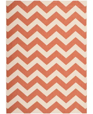 Safavieh Courtyard CY6244 Terracotta and Beige 5'3" x 7'7" Outdoor Area Rug