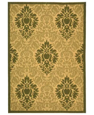 Safavieh Courtyard CY2714 Natural and Olive 5'3" x 7'7" Outdoor Area Rug