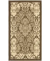 Safavieh Courtyard CY2727 Brown and Natural 2'3" x 6'7" Runner Outdoor Area Rug