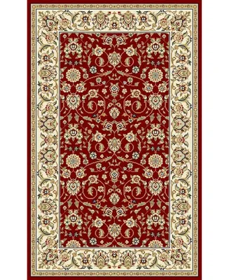 Safavieh Lyndhurst LNH312 Red and Ivory 5'3" x 7'6" Area Rug