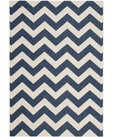 Safavieh Courtyard CY6244 Navy and Beige 4' x 5'7" Sisal Weave Outdoor Area Rug