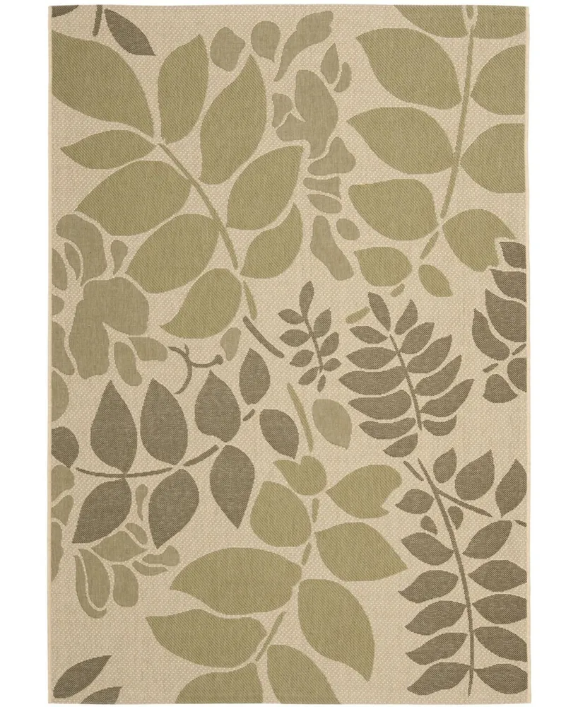 Safavieh Courtyard CY7015 Cream and Green 8' x 11' Outdoor Area Rug