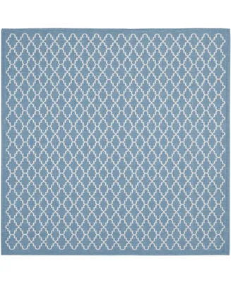 Safavieh Courtyard CY6919 Blue and Beige 7'10" x 7'10" Sisal Weave Square Outdoor Area Rug