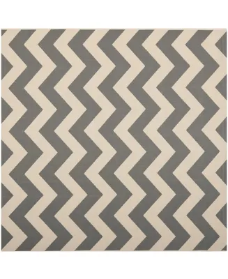 Safavieh Courtyard CY6244 Gray and Beige 5'3" x 5'3" Square Outdoor Area Rug