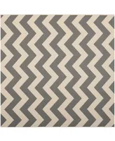 Safavieh Courtyard CY6244 Gray and Beige 5'3" x 5'3" Square Outdoor Area Rug