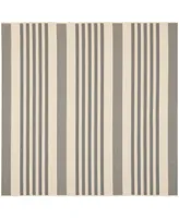 Safavieh Courtyard CY6062 Gray and Bone 4' x 4' Square Outdoor Area Rug