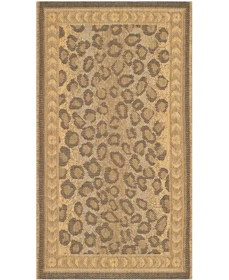 Safavieh Courtyard CY6100 Natural and Gold 5'3" x 7'7" Outdoor Area Rug