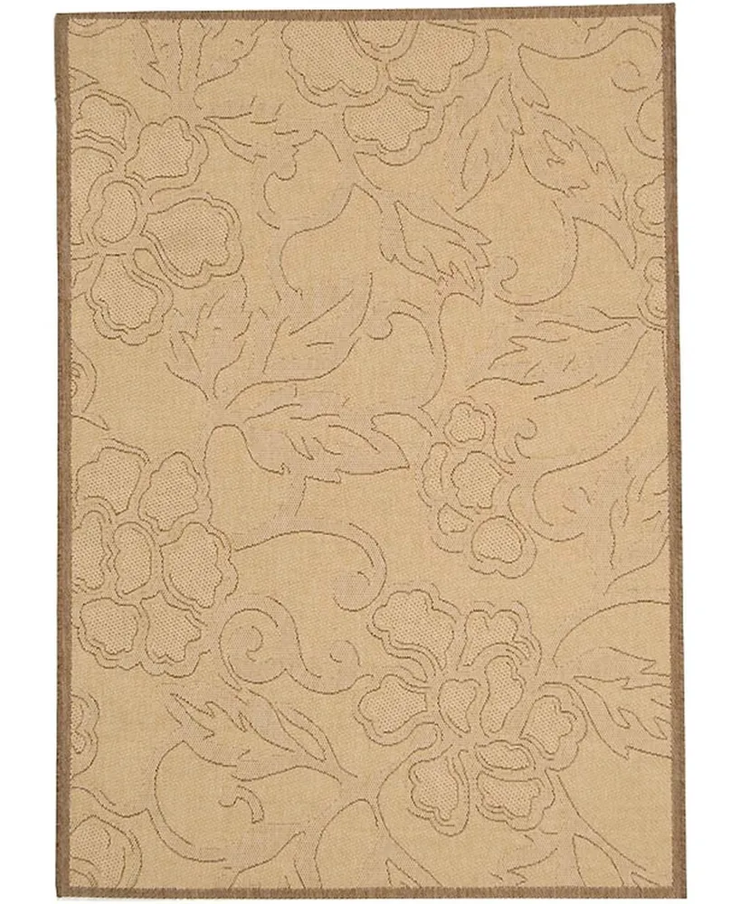 Safavieh Courtyard CY2726 Natural and Brown 2'7" x 5' Outdoor Area Rug
