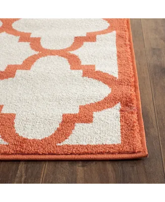 Safavieh Amherst AMT423 Beige and Orange 2'3" x 9' Runner Area Rug