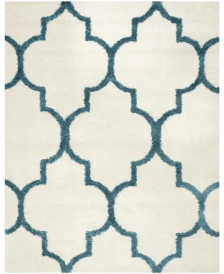 Safavieh Shag Kids SGK566 Ivory and Blue 8' x 10' Area Rug