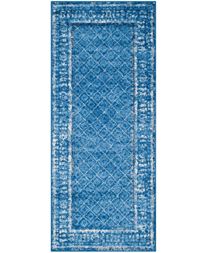 Safavieh Adirondack 110 Light Blue and Dark Blue 2'6" x 14' Runner Area Rug