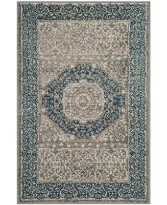 Safavieh Sofia SOF365 Light Gray and Blue 2' x 3' Area Rug