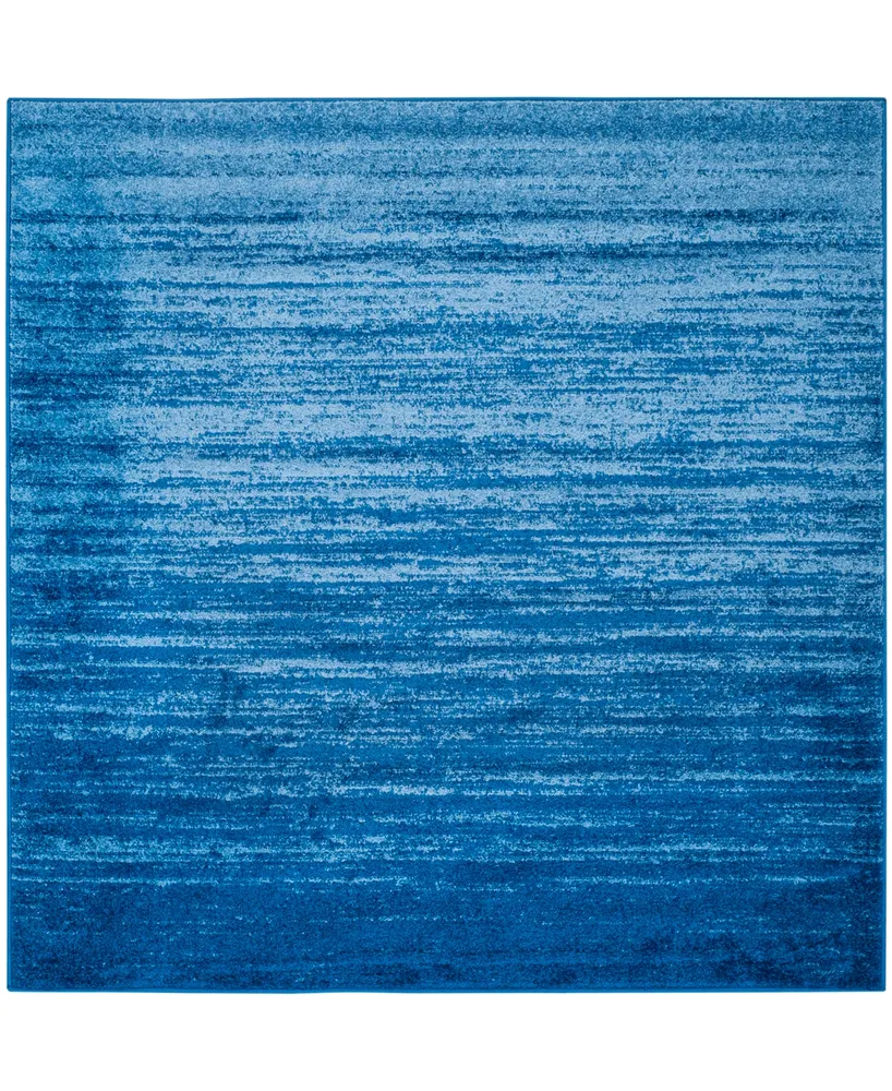 Safavieh Adirondack Light Blue and Dark Blue 4' x 4' Square Area Rug