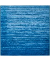 Safavieh Adirondack Light Blue and Dark Blue 4' x 4' Square Area Rug