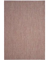 Safavieh Courtyard CY8653 Rust and Light Gray 4' x 5'7" Sisal Weave Outdoor Area Rug