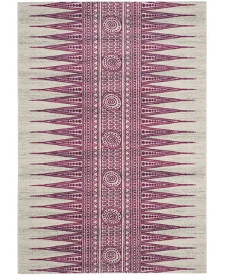 Safavieh Evoke EVK226 Ivory and Fuchsia 8' x 10' Area Rug