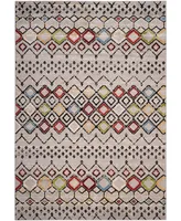 Safavieh Amsterdam AMS108 Light Gray and Multi 6'7" x 9'2" Sisal Weave Outdoor Area Rug