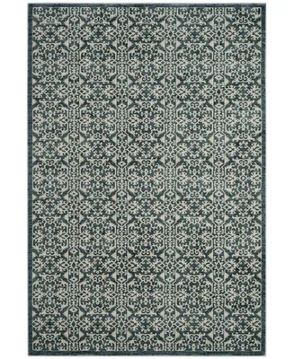 Safavieh Serenity SER215 Turquoise and Cream 2'3" x 8' Runner Area Rug