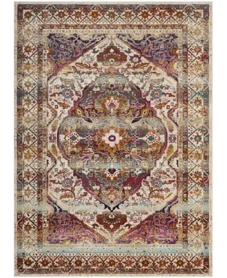 Safavieh Baldwin BDN189 Ivory and Fuchsia 4' x 6' Area Rug