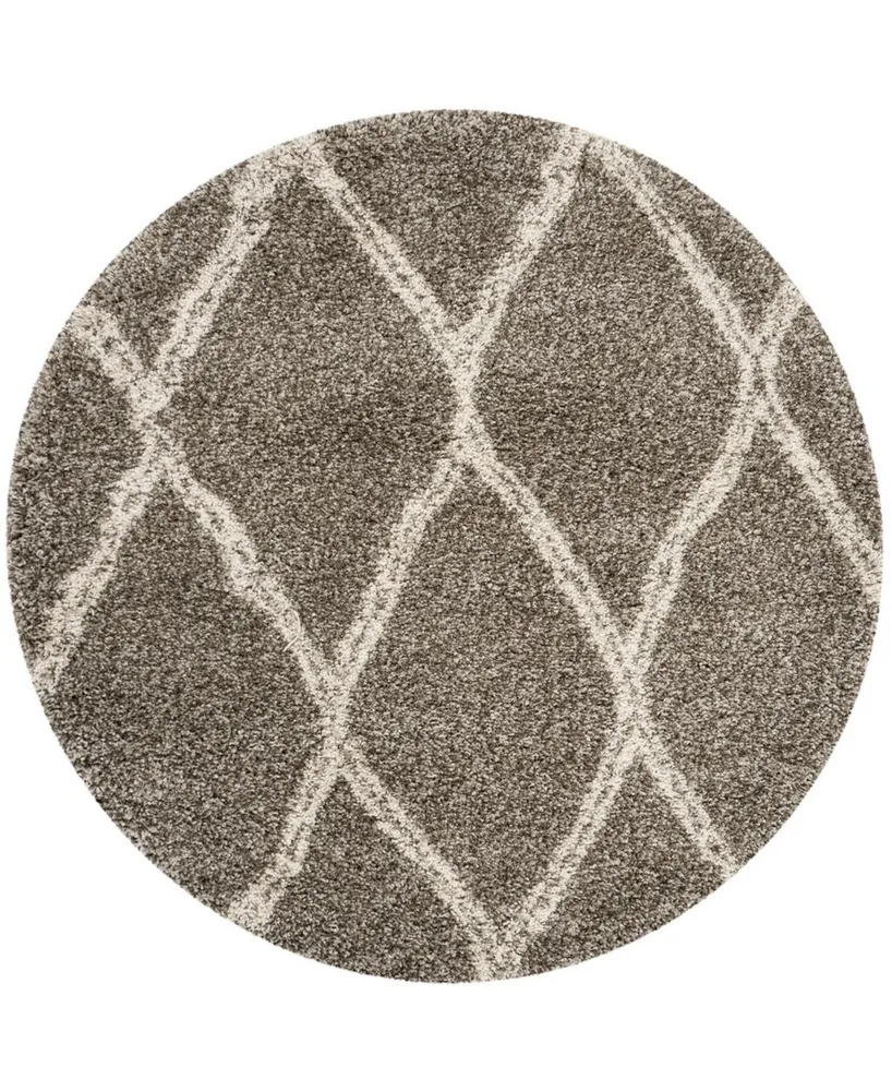 Safavieh Hudson Gray and Ivory 7' x 7' Round Area Rug