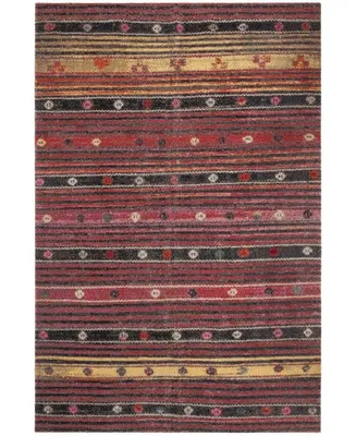 Safavieh Montage MTG217 Rust and Multi 3' x 5' Outdoor Area Rug