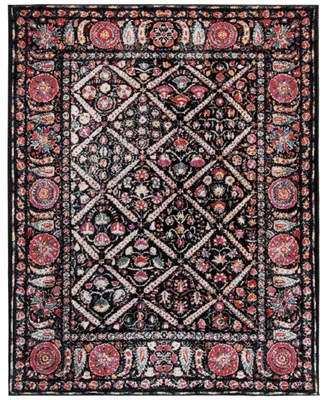 Safavieh Adirondack 203 Black and Fuchsia 6' x 9' Area Rug