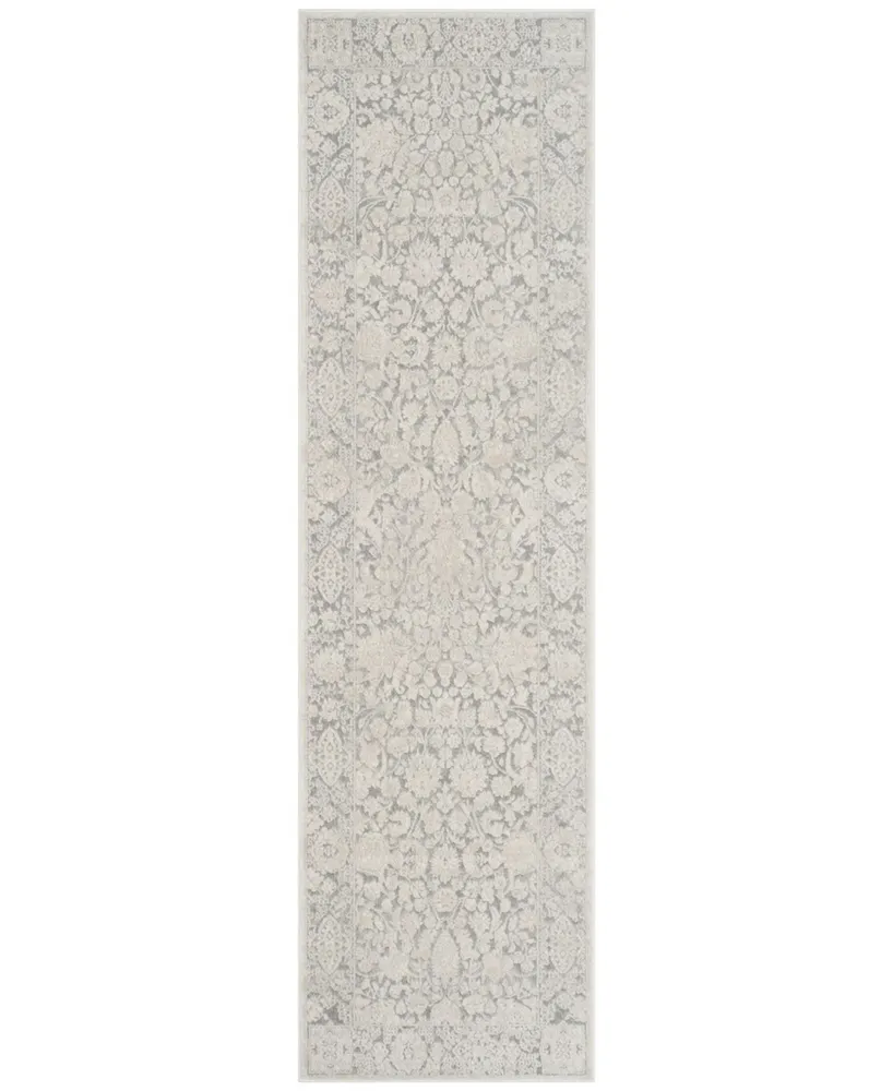 Safavieh Reflection RFT667 Light Grey and Cream 2'3" x 6' Runner Area Rug