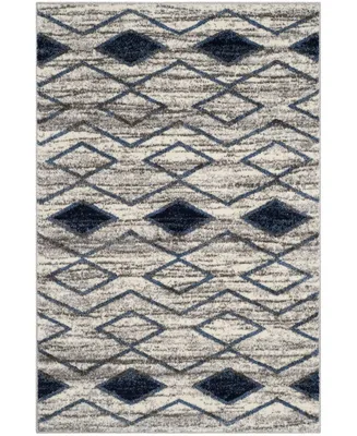 Safavieh Tunisia TUN299 Light Gray and Blue 3' x 5' Area Rug