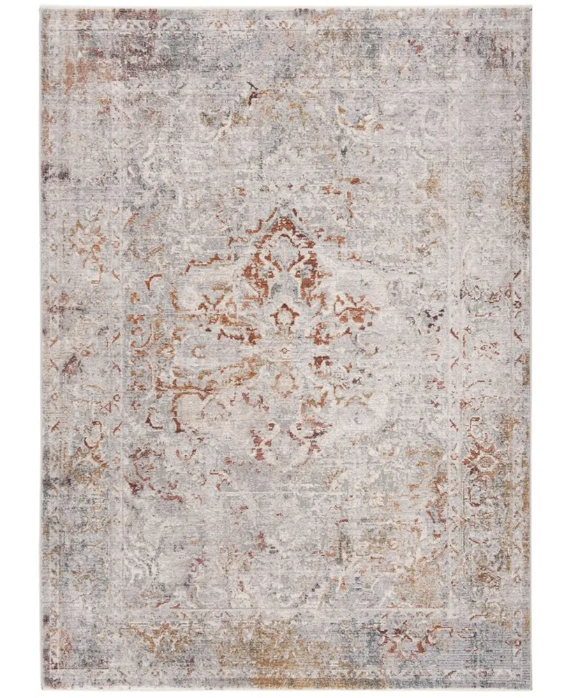 Safavieh Winston WNT349 Gray and Silver 4' x 6' Area Rug