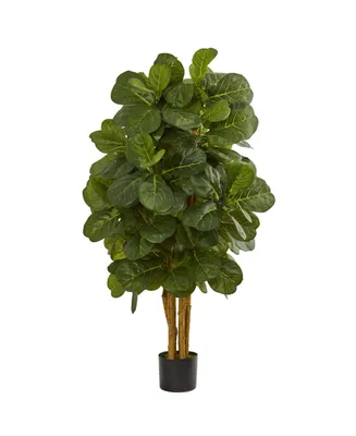 Nearly Natural 4' Fiddle Leaf Fig Artificial Tree
