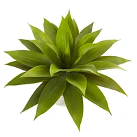 Nearly Natural 24" Agave Artificial Plant in Sand Colored Bowl