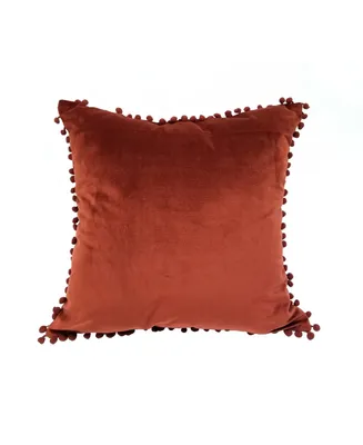 Universal Home Fashions Pompom 18" Decorative Throw Pillow