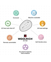 Woolrich Electric Reversible Plush to Berber Blanket