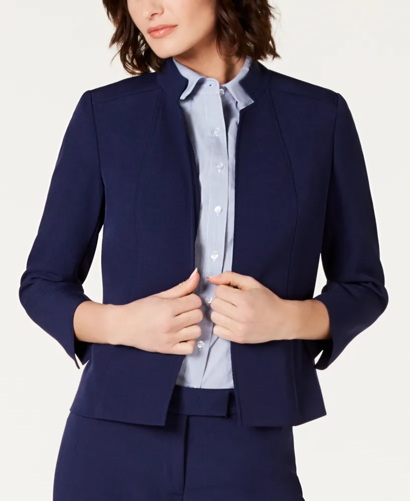 Anne Klein Women's Compression Notched Collar Blazer