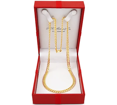 Italian Gold Miami Cuban Link 22" Chain Necklace (6mm) 10k