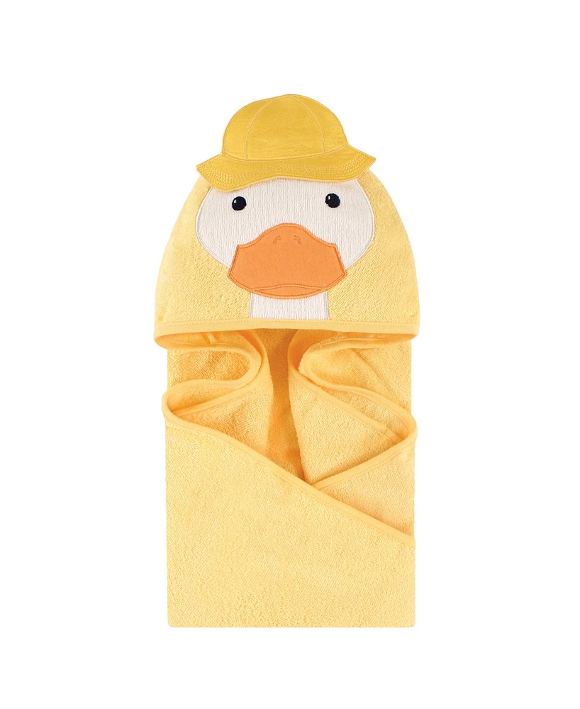 Little Treasure Baby Unisex Cotton Animal Face Hooded Towel