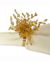 Beaded Burst Napkin Ring, Set of 6