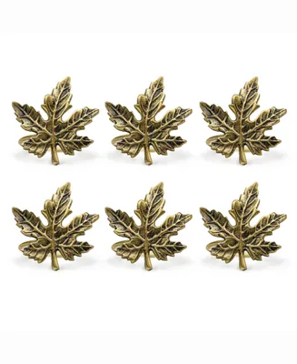 Maple Leaf Napkin Ring, Set of 6