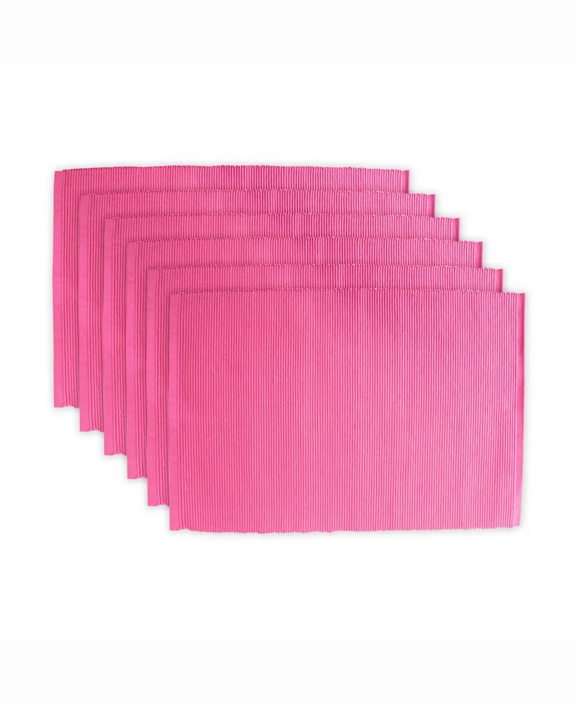 Design Imports Flamingo Ribbed Placemat, Set of 6