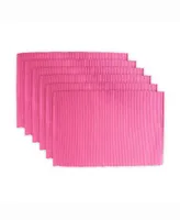 Design Imports Flamingo Ribbed Placemat, Set of 6