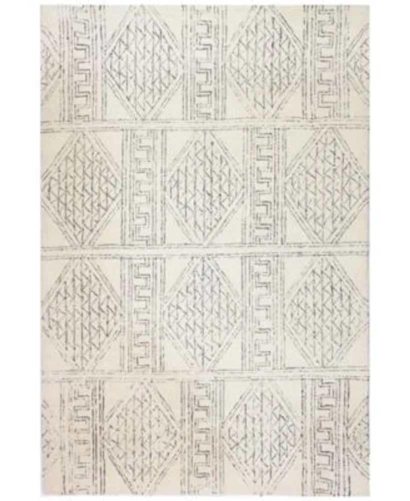 Bb Rugs Nico Nic 145 Ivory Gray Area Rug