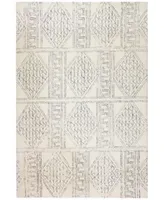 Bb Rugs Nico Nic 145 Ivory Gray Area Rug