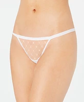 Dkny Monogram Mesh Thong Underwear DK5029