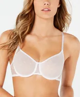 Dkny Women's Monogram Mesh Unlined Demi Bra DK4039