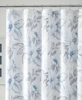 Tommy Bahama Casablanca Garden Cotton Shower Curtain, 72" X 72"