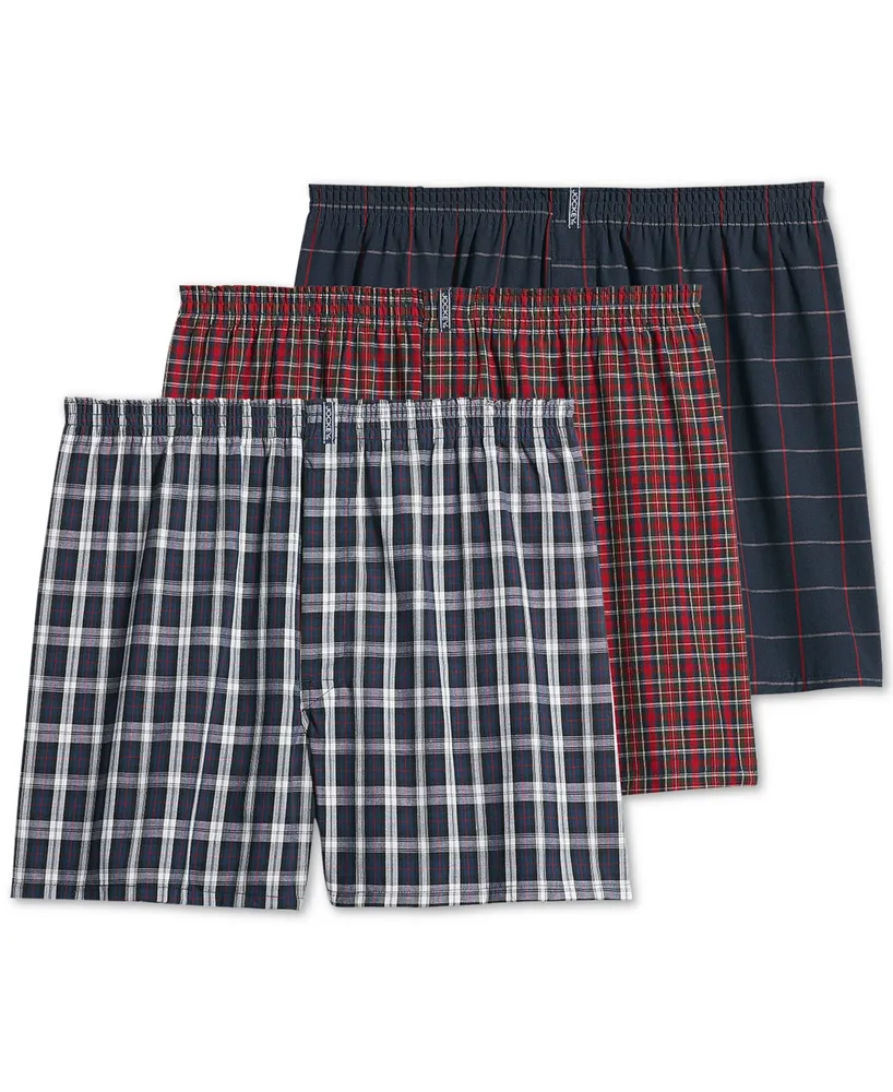 Jockey Men's 3-Pk. Woven Boxers