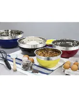 Elite Gourmet 12-Pc. Colored Mixing Bowl Set